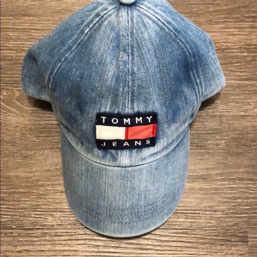 Tommy Hilfiger Light Denim Baseball Cap with Patch